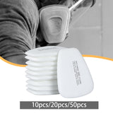 Maxbell Respirator Filter Replaces Mask Filter Cottons for Grinding Welding Cleaning 10pcs