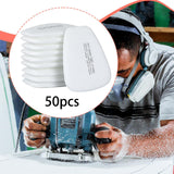 Maxbell Respirator Filter Replaces Mask Filter Cottons for Grinding Welding Cleaning 50pcs