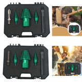 Maxbell Wood Log Splitter Drill Bit Set Farm Camping Efficient Heavy Duty Cone Drill Square Handle