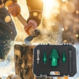Maxbell Wood Log Splitter Drill Bit Set Farm Camping Efficient Heavy Duty Cone Drill Square Handle
