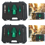 Maxbell Wood Log Splitter Drill Bit Set Farm Camping Efficient Heavy Duty Cone Drill Square Handle