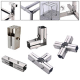 Maxbell Square Tubing Connector for 25mmx25mm Square Pipe