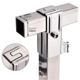 Maxbell Square Tubing Connector for 25mmx25mm Square Pipe
