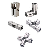 Maxbell Square Tubing Connector for 25mmx25mm Square Pipe