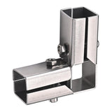 Maxbell Square Tubing Connector for 25mmx25mm Square Pipe