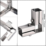 Maxbell Square Tubing Connector for 25mmx25mm Square Pipe