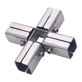 Maxbell Square Tubing Connector for 25mmx25mm Square Pipe