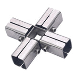 Maxbell Square Tubing Connector for 25mmx25mm Square Pipe