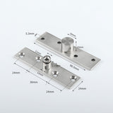 Maxbell 3 Pieces Concealing Hinges Door Pivot Hinge for Bookcase Cabinet Hidden Door
