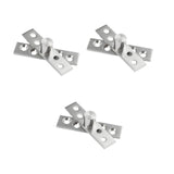 Maxbell 3 Pieces Concealing Hinges Door Pivot Hinge for Bookcase Cabinet Hidden Door