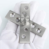 Maxbell 3 Pieces Concealing Hinges Door Pivot Hinge for Bookcase Cabinet Hidden Door