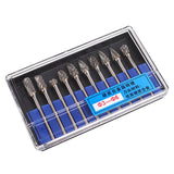 Maxbell 10x Tungsten Carbide Rotary Burr Cutting for Carpentry Woodworking Deburring