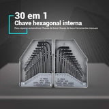 Maxbell 30 Pieces Box Packed Hex Key Repairing Tool Bike Hex Wrench Set for Car Home