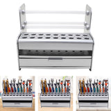 Maxbell Tool Storage Rack Multifunction Tool Organizer for Workbench Workshop Garage Silver
