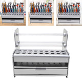 Maxbell Tool Storage Rack Multifunction Tool Organizer for Workbench Workshop Garage Silver