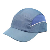 Maxbell Bump Cap Lightweight 5cm Brim Adjustable Baseball Hat for Outdoor Riding Gym Navy Blue
