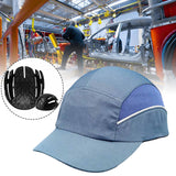 Maxbell Bump Cap Lightweight 5cm Brim Adjustable Baseball Hat for Outdoor Riding Gym Navy Blue