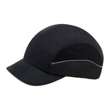 Maxbell Bump Cap Lightweight 5cm Brim Adjustable Baseball Hat for Outdoor Riding Gym Black