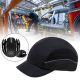 Maxbell Bump Cap Lightweight 5cm Brim Adjustable Baseball Hat for Outdoor Riding Gym Black