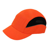 Maxbell Bump Cap Lightweight 5cm Brim Adjustable Baseball Hat for Outdoor Riding Gym Orange
