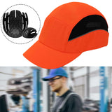 Maxbell Bump Cap Lightweight 5cm Brim Adjustable Baseball Hat for Outdoor Riding Gym Orange