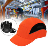 Maxbell Bump Cap Lightweight 5cm Brim Adjustable Baseball Hat for Outdoor Riding Gym Orange