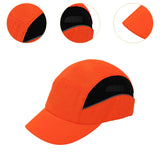 Maxbell Bump Cap Lightweight 5cm Brim Adjustable Baseball Hat for Outdoor Riding Gym Orange