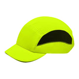 Maxbell Bump Cap Lightweight 5cm Brim Adjustable Baseball Hat for Outdoor Riding Gym Fluorescent Yellow