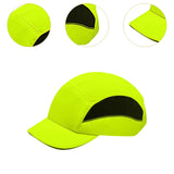Maxbell Bump Cap Lightweight 5cm Brim Adjustable Baseball Hat for Outdoor Riding Gym Fluorescent Yellow