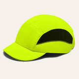 Maxbell Bump Cap Lightweight 5cm Brim Adjustable Baseball Hat for Outdoor Riding Gym Fluorescent Yellow