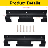 Maxbell 2 Pieces Wall Mount Tool Battery Rack Shelf Fits 18V-60V Tool Battery Sturdy