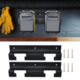 Maxbell 2 Pieces Wall Mount Tool Battery Rack Shelf Fits 18V-60V Tool Battery Sturdy