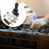 Maxbell Pneumatic Manual Control Valve Good Sealing Easy to Use Lightweight Fittings PC4 02