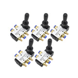 Maxbell Pneumatic Manual Control Valve Good Sealing Easy to Use Lightweight Fittings PC4 02