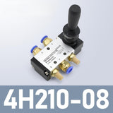 Maxbell Pneumatic Manual Control Valve Good Sealing Easy to Use Lightweight Fittings PC6 02