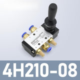 Maxbell Pneumatic Manual Control Valve Good Sealing Easy to Use Lightweight Fittings PC8 02