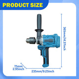 Maxbell Cement Mixer Ergonomic Panit Grout Mud Accessories Drywall Compact Mud Mixer