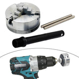 Maxbell 3 Jaw Chuck Lightweight Wear Resistant Compact Portable for Mini Metal Lathe