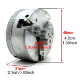 Maxbell 3 Jaw Chuck Lightweight Wear Resistant Compact Portable for Mini Metal Lathe
