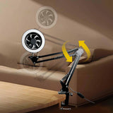 Maxbell Solder Fume Extractor Fan Lamp Repair Adjustable for Kitchen Garage Workshop