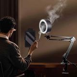 Maxbell Solder Fume Extractor Fan Lamp Repair Adjustable for Kitchen Garage Workshop