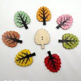 Maxbell 50 Pieces Vintage Wood Buttons 2-hole Tree Buttons for DIY Sewing Scrapbooking - Aladdin Shoppers