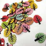 Maxbell 50 Pieces Vintage Wood Buttons 2-hole Tree Buttons for DIY Sewing Scrapbooking - Aladdin Shoppers