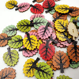 Maxbell 50 Pieces Vintage Wood Buttons 2-hole Tree Buttons for DIY Sewing Scrapbooking - Aladdin Shoppers