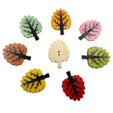 Maxbell 50 Pieces Vintage Wood Buttons 2-hole Tree Buttons for DIY Sewing Scrapbooking - Aladdin Shoppers