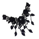Maxbell 2Pcs Vintage Flower Lace Applique Neck Collar Fabric Sewing Craft Trims DIY