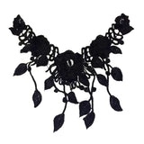 Maxbell 2Pcs Vintage Flower Lace Applique Neck Collar Fabric Sewing Craft Trims DIY