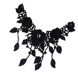 Maxbell 2Pcs Vintage Flower Lace Applique Neck Collar Fabric Sewing Craft Trims DIY