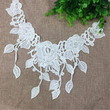 Maxbell 2Pcs Vintage Flower Lace Applique Neck Collar Fabric Sewing Craft Trims DIY