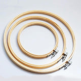Maxbell 2Pcs Bamboo Embroidery Frame Hoop Ring Cross Stitch Sewing Tool Craft 4" 5"